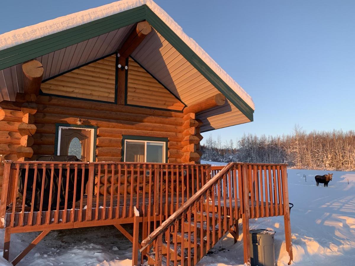 Secluded Log Cabin, 30 Min From Chena Hot Springs Pleasant Valley エクステリア 写真